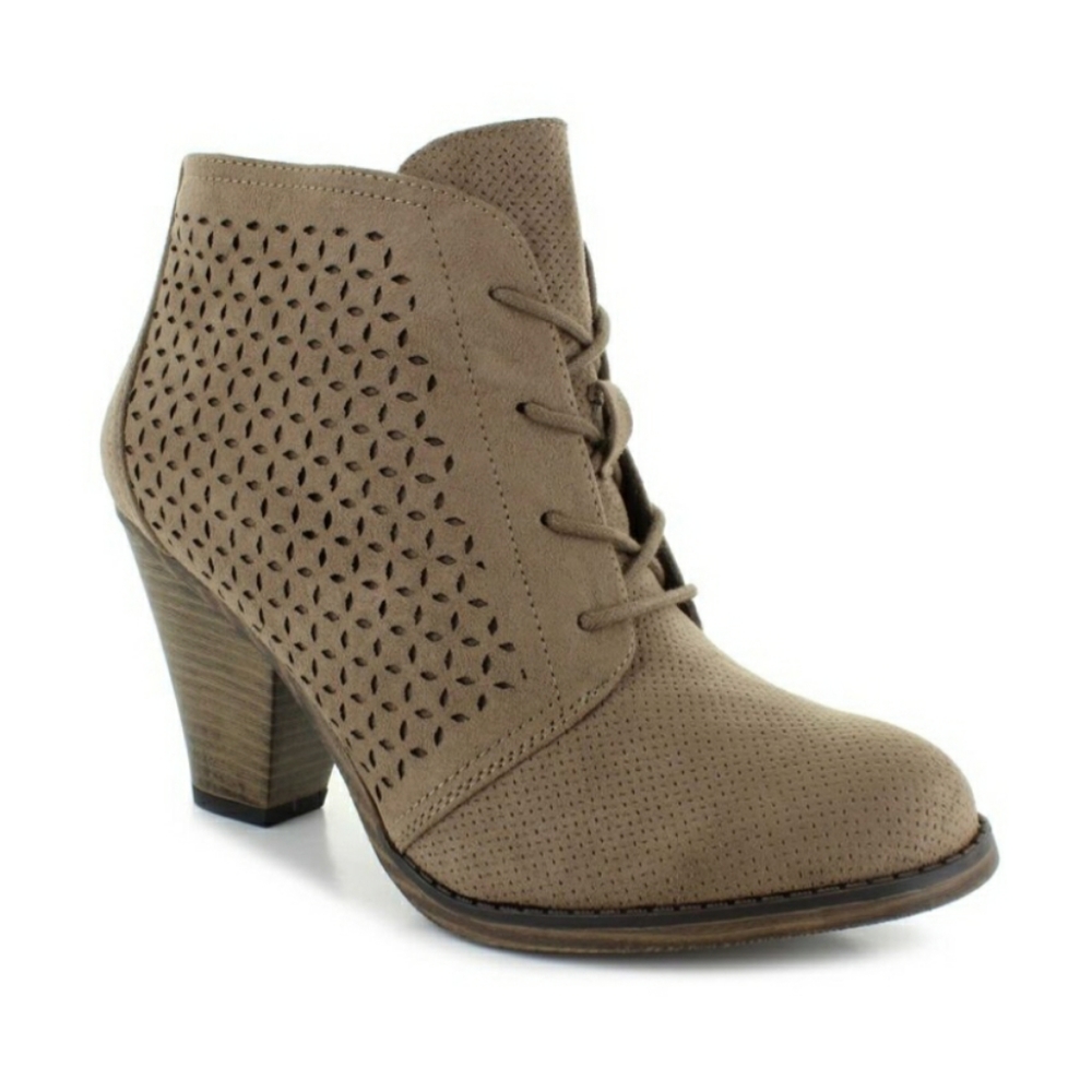 Mia lace-up booties